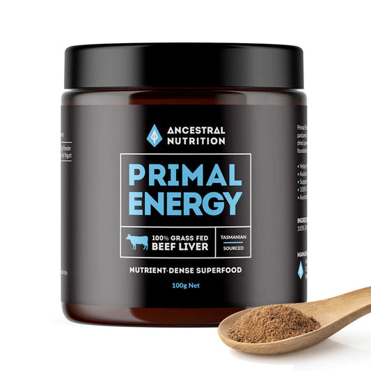 Ancestral Nutrition PRIMAL ENERGY Grass Fed Beef Liver Powder