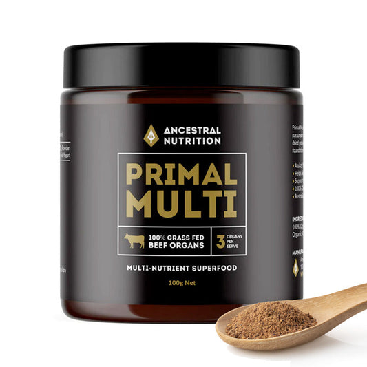 Ancestral Nutrition PRIMAL MULTI Grass Fed Beef Organs Powder