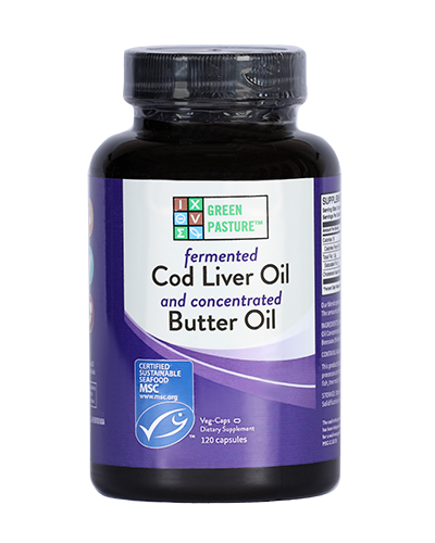 Green Pasture Blue Ice Fermented Cod Liver Oil Concentrated Butter Oil Australia capsules unflavoured - Nourishing Ecology