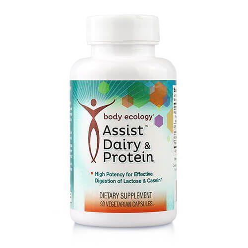 Body Ecology Assist Dairy & Protein effective digestion of lactose and casein Nourishing Ecology Australia HCL pepsin protease enzymes