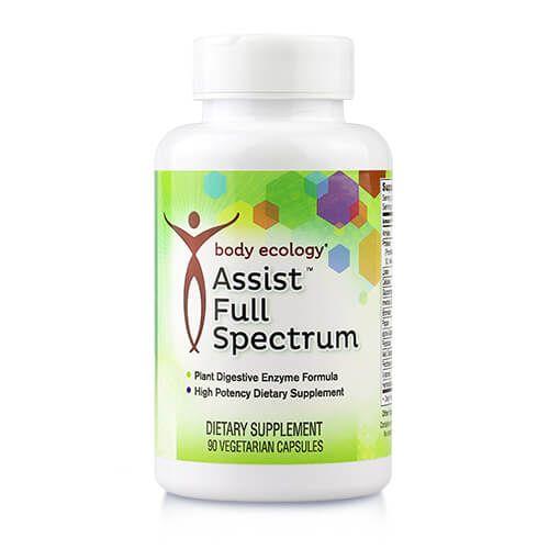 Assist Full Spectrum is a powerful, fast-acting, high potency enzyme formula. It is specially formulated to provide the widest range of useful digestive enzymes to help break down food, absorb nutrients and prevent gas and bloating. body ecology australia 