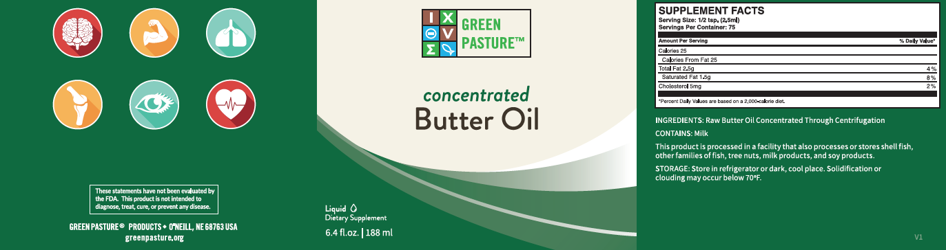Green Pasture Butter Oil Concentrate X-Factor Gold Butter Oil Australia 188 ml Unflavoured - Nourishing Ecology